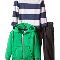 NAUTICA 诺帝卡 男孩卫衣牛仔裤三件套 