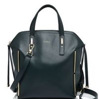 FURLA 芙拉 Dandy Medium Dome 女士单肩手提包 黑色