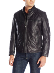 Marc New York Mac Calf-Leather  男款机车夹克