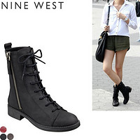 Nine West 玖熙 FROYO COMBAT 女士系带短靴