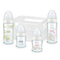 NUK 新款宽口玻璃奶瓶组 240ml*2+120ml*2