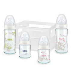 NUK 新款宽口玻璃奶瓶组 240ml*2+120ml*2