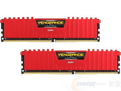 CORSAIR 海盗船 Vengeance LPX 16GB DDR4 3000MHz 台式机内存（8G*2条）红色