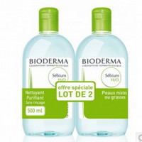 凑单品：BIODERMA 贝德玛 净妍洁肤液 蓝水 卸妆水 500ml*2