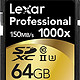 Lexar 雷克沙 Professional  SDXC UHS-II Card 黑色 64GB SD储存卡