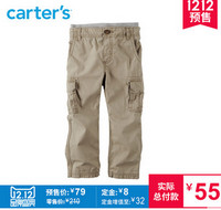 双12预售：Carter's 1件式休闲工装裤