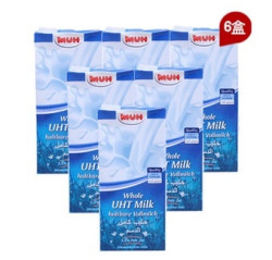 甘蒂牧场 全脂纯牛奶 1L*6 