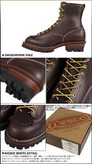 WESCO Boots Jobmaster 8英寸 男士工装靴