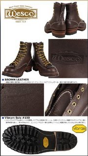 WESCO Boots Jobmaster 8英寸 男士工装靴