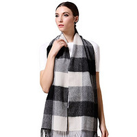 Glovin’ 知品风格 G15024005 时尚大格纹羊毛围巾 