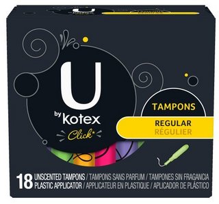 U by Kotex 高洁丝 Click Tampons 内置短导管 卫生棉条