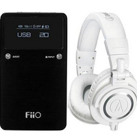 audio-technica 铁三角 ATH-M50x 监听耳机+FiiO 飞傲 E17K 便携耳机放大器