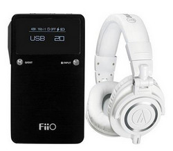 audio-technica 铁三角 ATH-M50x 监听耳机+FiiO 飞傲 E17K 便携耳机放大器