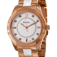 BULOVA 宝路华 DIAMONDS 98P138 女士时装腕表