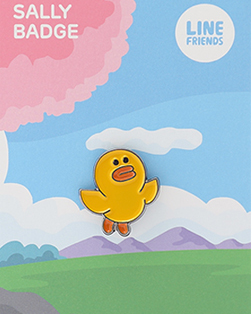 0点开始linefriends莎莉金属徽章萌物胸针