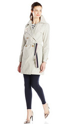 TOMMY HILFIGER  Double-Breasted Trench 女士风衣