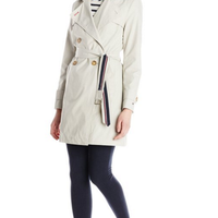TOMMY HILFIGER Double-Breasted Trench 女士风衣