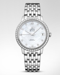 OMEGA 欧米茄 De Ville 碟飞系列 424.15.33.20.55.001 女款镶钻机械腕表