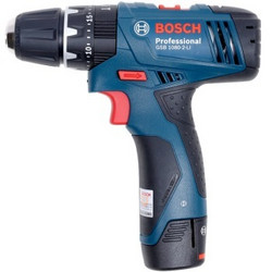 BOSCH 博世 GSB 1080-2-LI 2B w/GLI  0601992U81 充电式冲击钻双电促销装 含LED手电筒