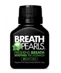 BREATH PEARLS 植物本草口气清新胶囊 去口臭 50粒