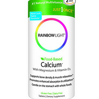 RAINBOW LIGHT 润泊莱 Just Once  每日一片系列 食物精华钙 180片*2瓶