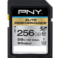 PNY 必恩威 Elite Performance 256GB SD存储卡（读95M/s、写65M/s）