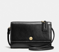 COACH 蔻驰 Smooth Leather Phone Cross-Body Bag 女士真皮斜挎包