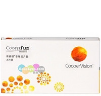 CooperVision 库博 依视明 非球面月抛隐形眼镜 3片*2盒+视康 双氧水护理液 360ml 