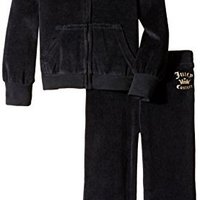 Juicy Couture 女童黑色连帽套装