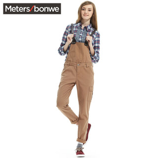 Meters/bonwe 美特斯邦威 53839 女款可拆卸背带裤 