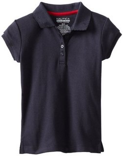 NAUTICA 诺帝卡 Uniform Short Sleeve Interlock Polo 女童款短袖POLO衫