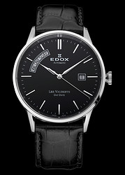 EDOX 依度 Les Vauberts系列 83007-3-NIN 男款机械腕表
