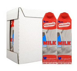 White Smoothie 优雅牧场 超高温灭菌全脂牛奶 1L*6盒
