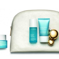 CLARINS 娇韵诗 恒润奇肌保湿乳霜套装(乳霜 50ML+精华液15ml+面膜15ml+化妆包)