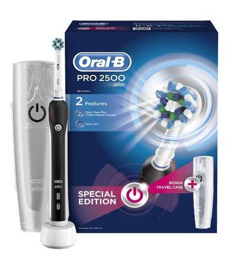 英亚购：欧乐-B Pro 2500 3D 智能电动牙刷及与D16、D12对比