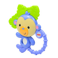 Fisher-Price 费雪 Y6584 缤纷动物之小猴子牙胶摇铃组 婴儿玩具