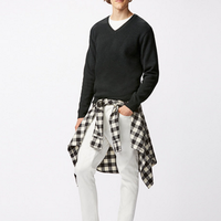 UNIQLO 优衣库 149120 男款羊仔毛V领针织衫