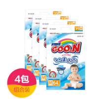 GOO.N 大王 纸尿裤 M68/M64/M64+4片 4包