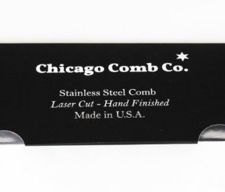 Chicago Comb 1号 不锈钢 磨砂梳子