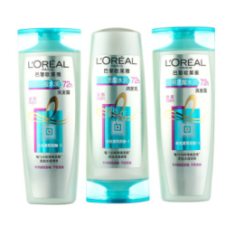 L'OREAL PARIS 巴黎欧莱雅 透明质酸 水润洗发露400ml*2+水润润发乳400ml套装