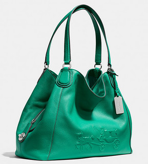 COACH 蔻驰 Embossed Horse and Carriage Edie 女士单肩包