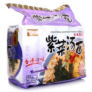 四洲 紫菜味 方便面 100g*5包 五连包