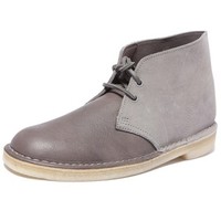 Clarks Originals DESERT BOOT系列 男士高帮休闲鞋 灰色 26106087 US9.5 M/CN43