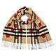 BURBERRY 博柏利 Classic Cashmere Scarf in Check and Dots 女士羊绒围巾