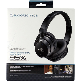audio-technica 铁三角 ATH-ANC9 头戴式耳机 黑色