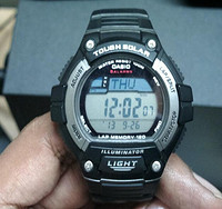 凑单品：CASIO 卡西欧 W-S220-8BVCF 男士太阳能运动腕表