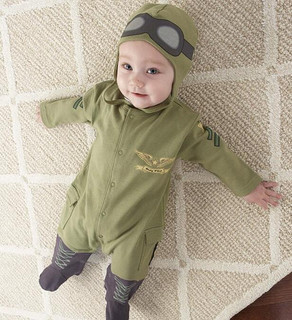  Baby Aspen 小小飞行员连体衣（0-6个月）
