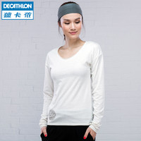 迪卡侬 女士瑜伽长袖T恤 DOMYOS WY