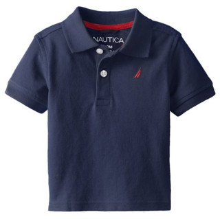 NAUTICA 诺帝卡 Pique Polo 男童短袖T恤 粉色 12个月