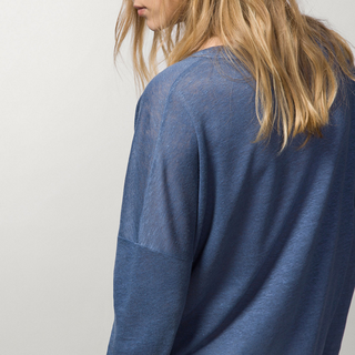 Massimo Dutti 06820550920 女款亚麻基本款T恤